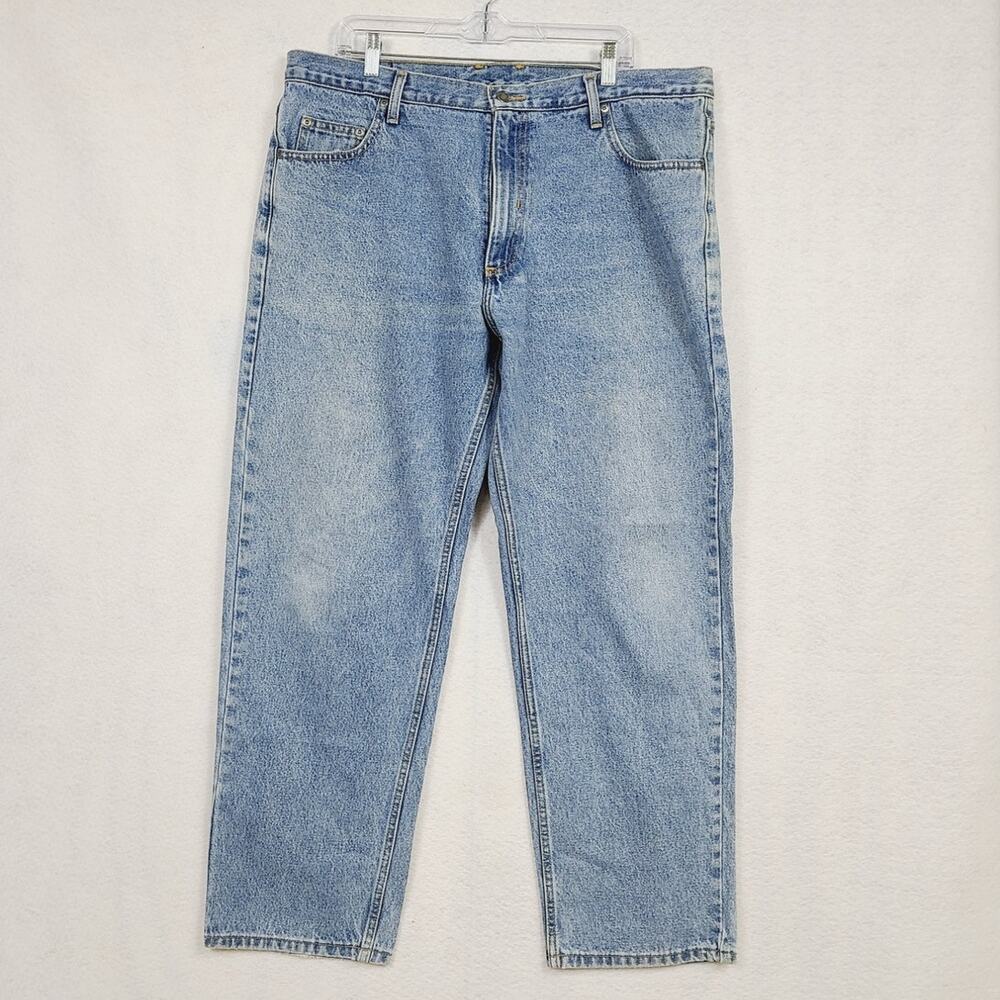 Member's Mark Classic Straight Leg, Light Wash Jeans, Men Size 38/30, PRE-OWNED